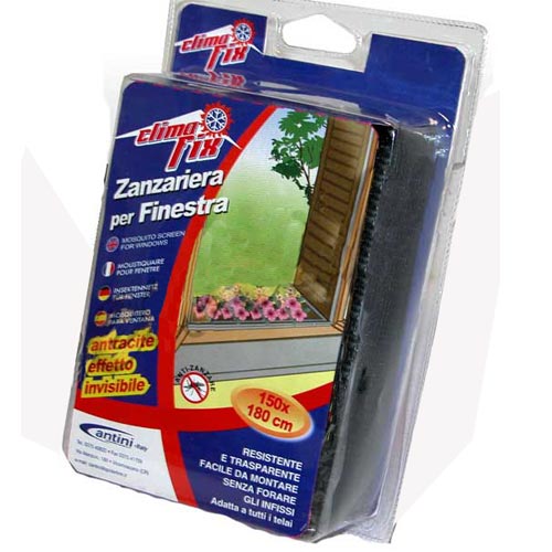 Zanzariera Per Finestra Antracite 150x180cm Zanzariera Per Finestra Antracite 150x180cm